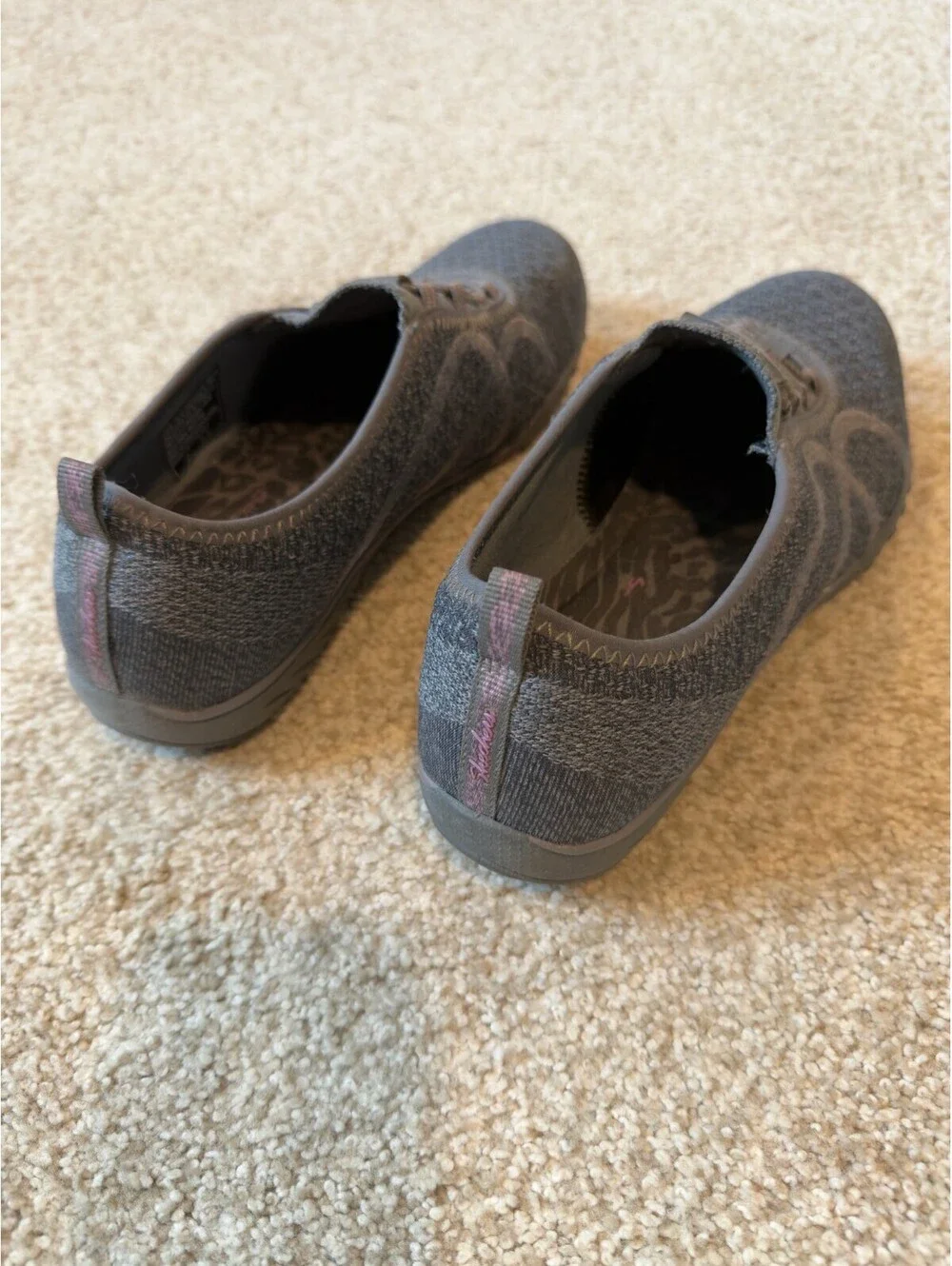 Skechers EZ Flex 3.0 Women's Size 9.5 Gray Memory Foam Slip On Walking Shoes